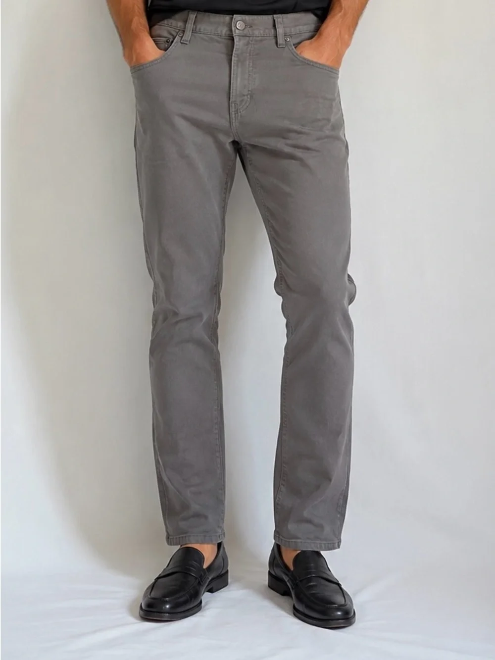 Banana Republic Slim Straight Gray Jeans